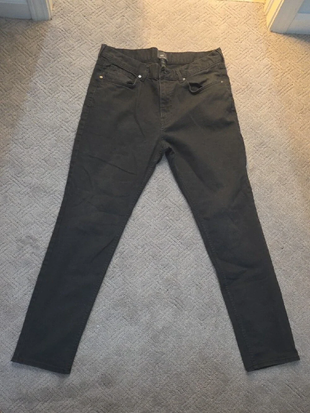 H&M Men's Slim Fit Black Jeans